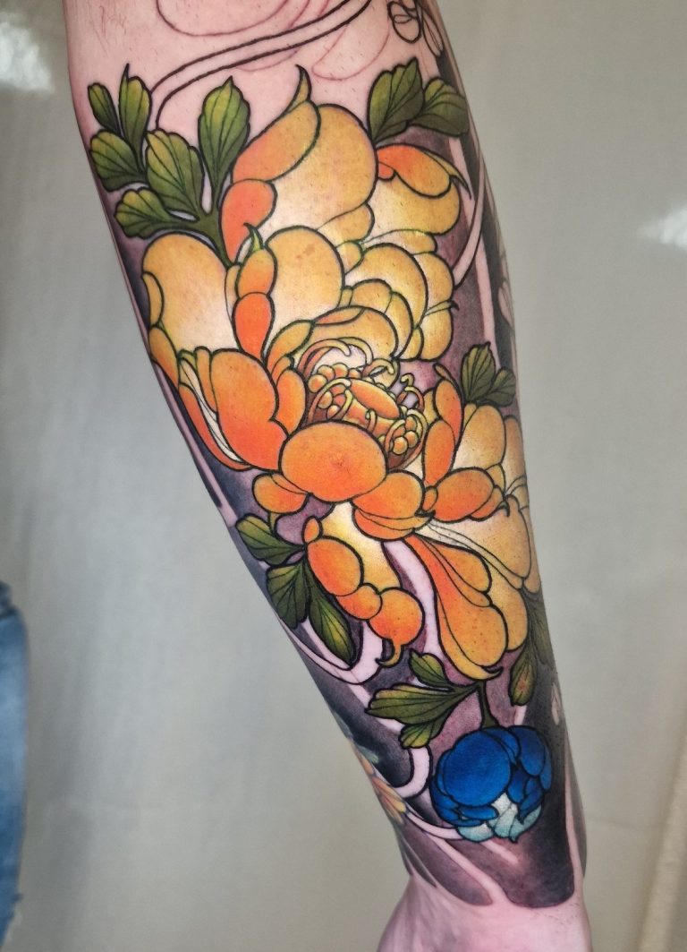 neo japonais toulouse tatouage pivoine