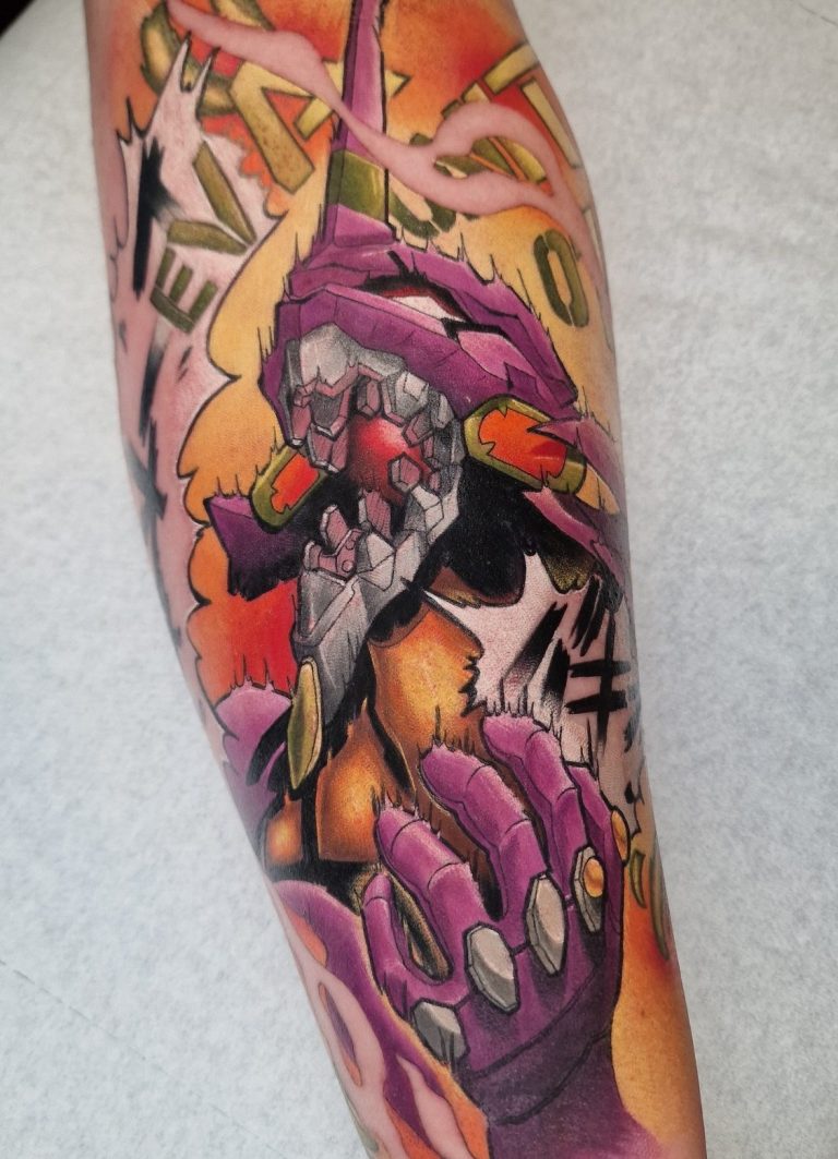 tatouage homme toulouse evangelion geek 