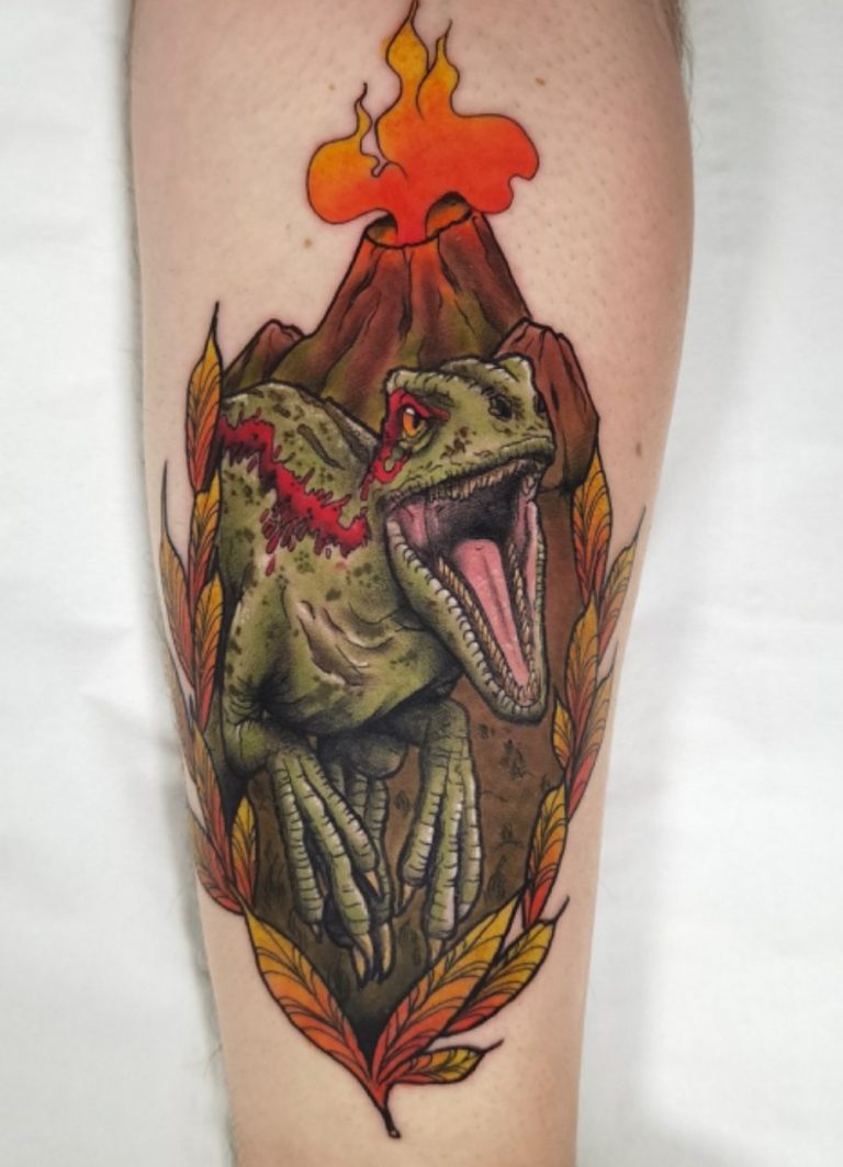 tatouage dinosaure jurassic park toulouse